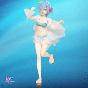 Rem - Precious Figure - Original Frill Swimsuit, Smile Ver., Taito Online Crane